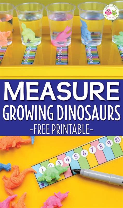 How To Measure Growing Dinosaurs With Your Kids Stem Activities