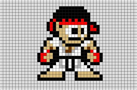 Street Fighter Ryu Pixel Art Brik
