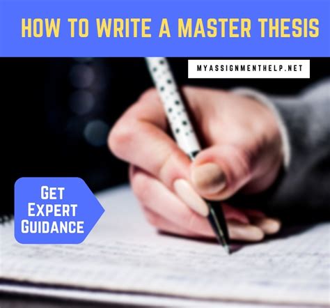 write  master thesis complete expert guidance