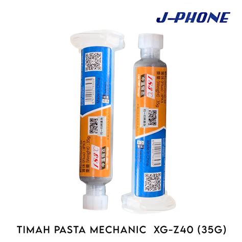 Jual TIMAH CAIR MECHANIC XGZ40 PASTA SOLDER MECHANIC XG Z40 35GR ORIGINAL Shopee Indonesia