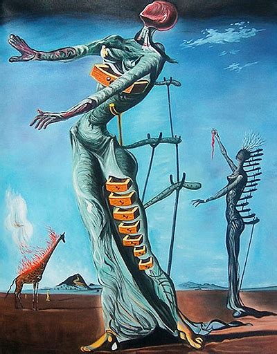 The Burning Giraffe 1937 Salvador Dali
