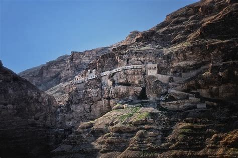 Jericho temptation mount and jesus baptism site. Mount Of The Temptation Monastery Jericho Israel ...