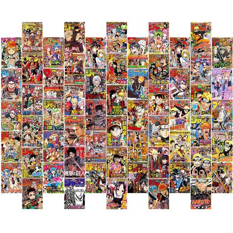 Pcs Anime Room Decor Anime Poster Manga Wall Anime Magazine Covers Aesthetic Pictures Wall