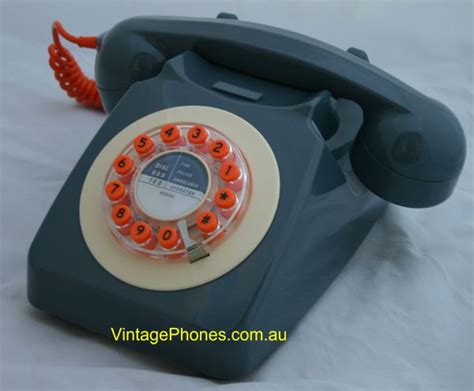 New Reproduction Grey 746 Gpo Vintage Retro Rotary Dial Telephone