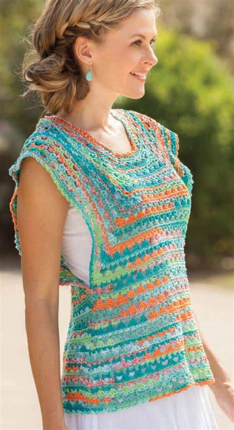 lahaina top by lena skvagerson crochet jumper or tunic 8ply 270m 100g x 3 5 0mm hook crochet