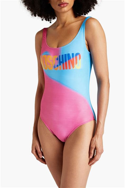 Moschino Printed Swimsuit The Outnet