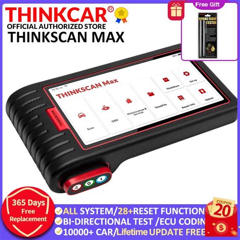 thinkcar thinkscan max auto obd2 diagnostic tools full system ecu coding bidirectional control