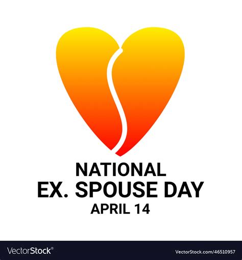 National Ex Spouse Day Royalty Free Vector Image