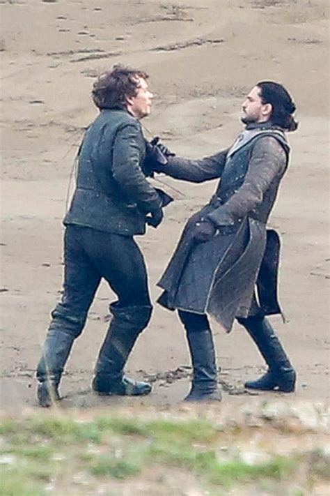 Kit Harington And Alfie Allen Who Play Jon Snow And Theon Greyjoy