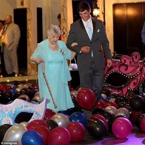 The Touching Moment A Teen Took His Great Grandmother To Prom Because