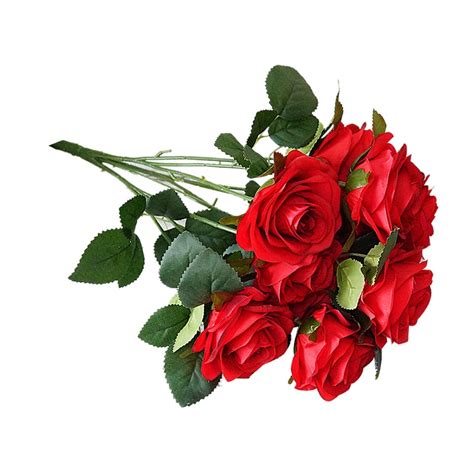 Buatan Rose Bunga Pernikahan Bouquet 1 Karangan Bunga 10 Floral Kepala