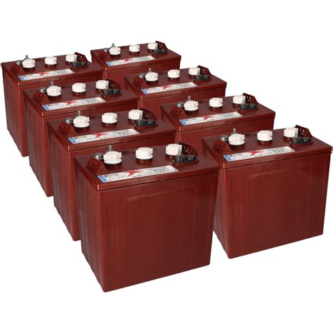 8x Trojan T 125 Plus 6v 240ah Deep Cycle Traktionsbatterie Elpt Ansch