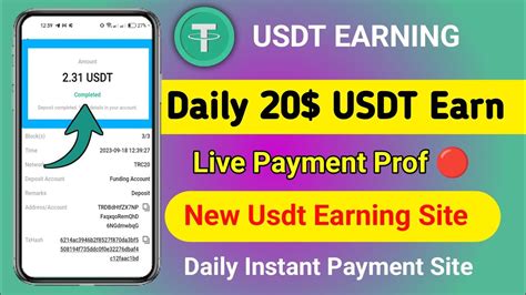 Live Withdraw New Usdt Shopping Website Usdt Earning Website