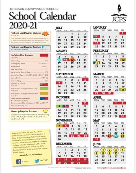 Jcps 2021 22 Calendar Customize And Print