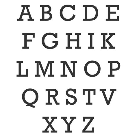 Alphabets Capital Letters