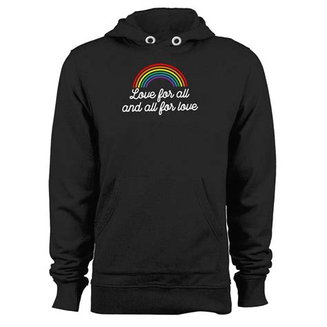 Gay Rainbow Gay Af Lgbt Love For All And All For Love Unisex Hoodie Lgbt Love Unique Tshirts