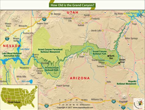 Location Map Of Grand Canyon Usa Answers