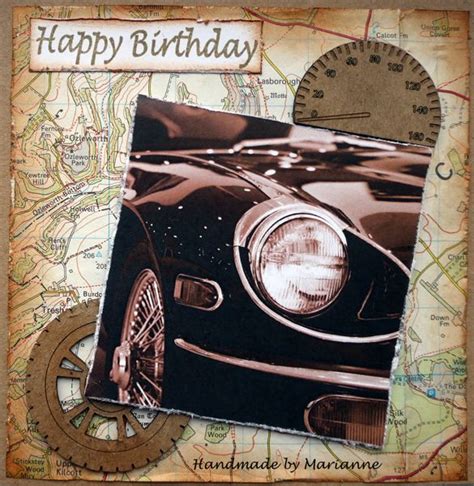 Mariannes Craftroom Cars Tiddly Inks Penny Black Stamped Cards