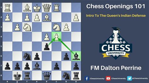 Chess Openings 101 Introduction To The Queens Indian Defense Youtube