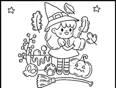 Top 10 Halloween Day Coloring Pages Drawings For Schoolers Printable