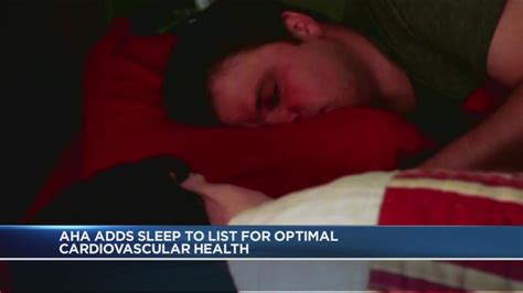 aha adds sleep to list for optimal cardiovascular health
