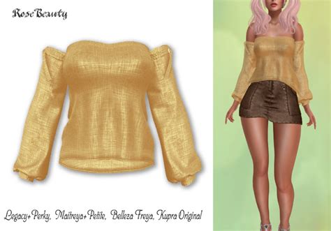Second Life Marketplace Rosebeauty Blouse Mary Yellow