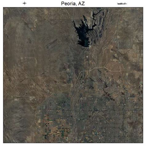 Aerial Photography Map Of Peoria Az Arizona