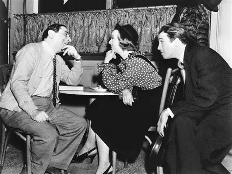 Jimmy Stewart Margaret Sullavan And Ernst Lubitsch On The Set Of The