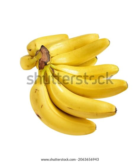 Fresh Yellow Banana Fruit Isolated Clipping Stock Photo 2063656943