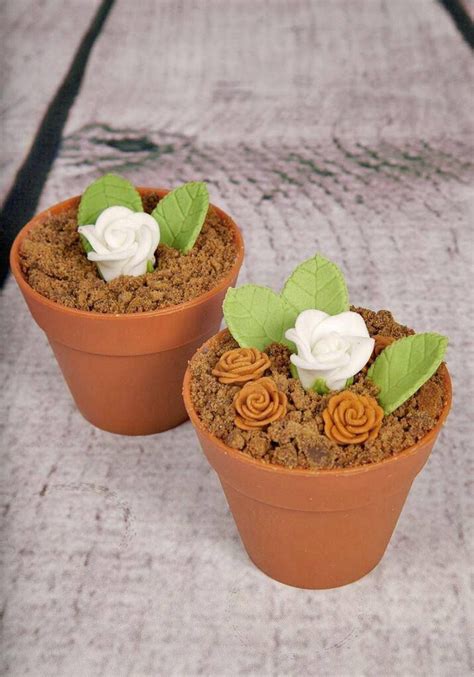 Completely Edible Flowerpot Cupcakes Cakey Bakey Goodness Flower Pots