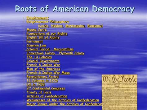 Ppt Roots Of American Democracy Powerpoint Presentation Free