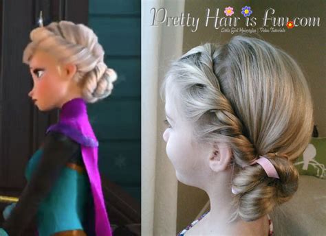 Elsa S Coronation Hairstyle From Disney S Frozen Shaunell W S Prettyhairisfun Photo