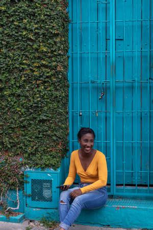 Babe Afro American Woman Dressed In Colors In The City Of Cali Valle Del Cauca Colombia