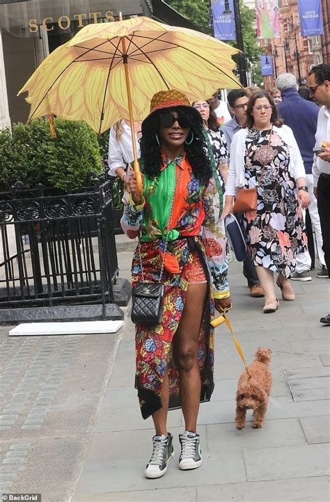 Sinitta 58 Shows Off Her Incredibly Toned Legs As She Steps Out For