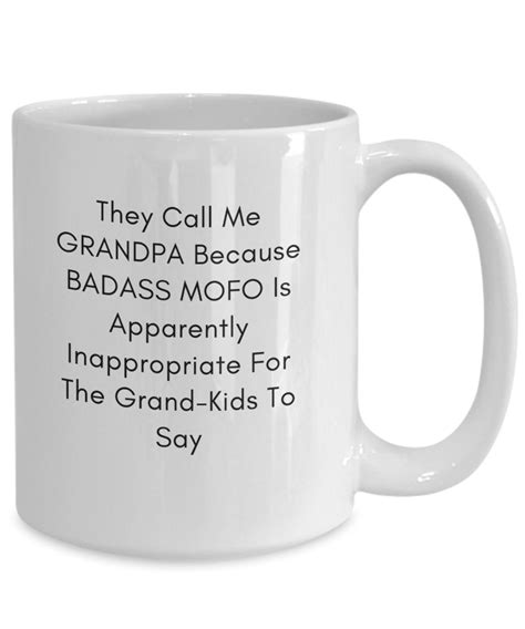 Coffee Mug With Funny Grandpa Quote Etsy