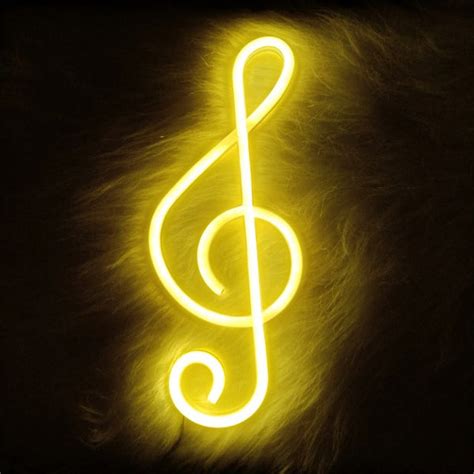 Led Neon Music Notes Light Artistic Pod