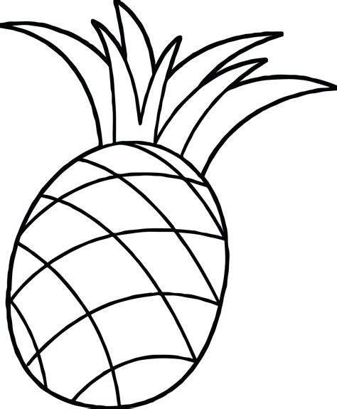 Pineapple Coloring Sheets Printable Coloring Pages