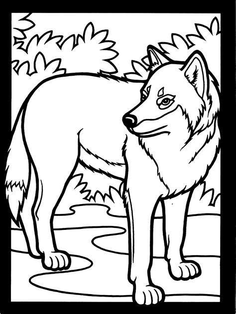 Wolf Free Coloring Pages For Adult From Printable Wolf Coloring Pages