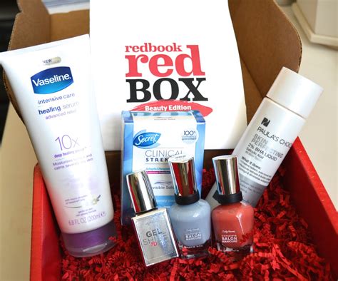 a look at redbook red box beauty edition aquaheart