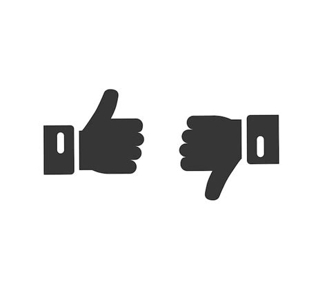 Premium Vector Thumb Up Down Icon Or Good Bad Like Dislike Simple