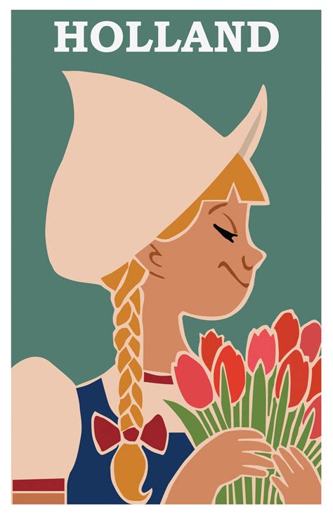 Holland Travel Poster Vintage Free Stock Photo Public Domain Pictures