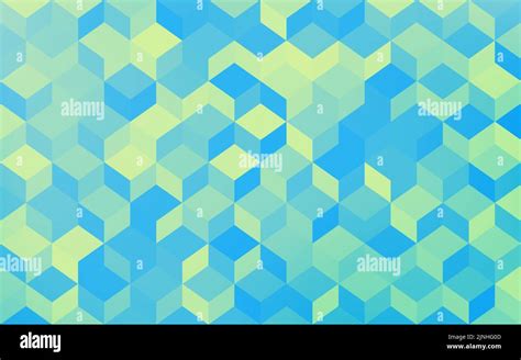 Background Material Geometric Pattern Of Pale Yellow Green And Blue