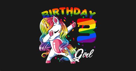 Sea urchin studio import from usa light pink cotton fabric with. Cute Unicorn Girl Rainbow 3rd Birthday Gift Idea - Unicorn ...
