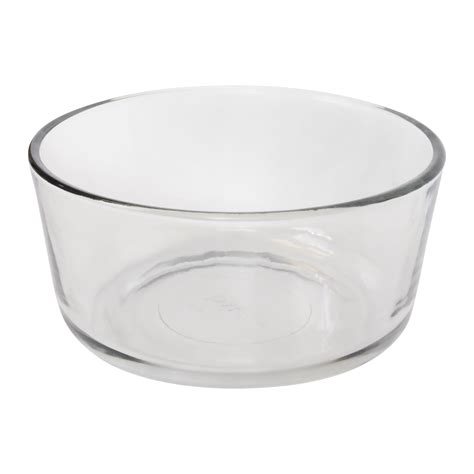 Pyrex 7201 4 Cup Round Clear Glass Food Storage Bowl