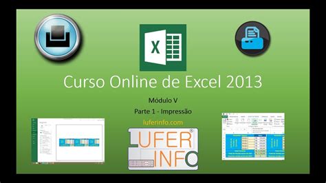 Curso Online De Excel 2013 Aula 1 Módulo V Youtube