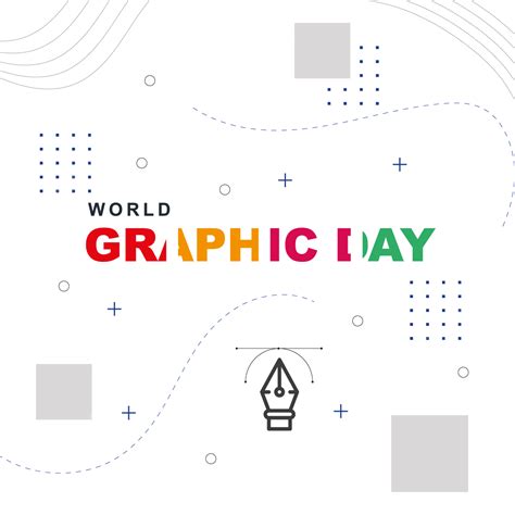 World Graphics Day Vector Design Images World Graphics Day With