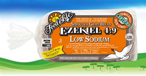 From pasta to english muffins, everything the company produces is free of preservatives and full of whole grains. Ezekiel 4:9 Low Sodium Sprouted Whole Grain Bread | Food ...