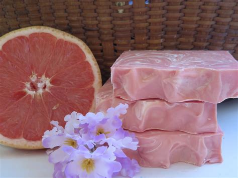 Pink Grapefruit Soap All Natural Soap Handmade Soap Bar Soap Etsy