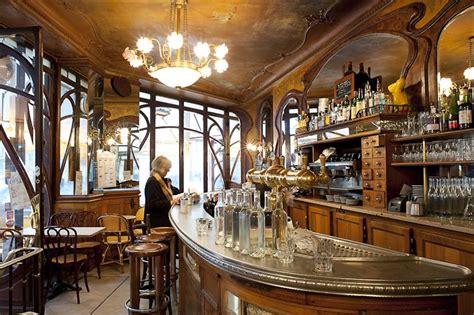 Art Nouveau Bar Café Des Peintres Paris Café Bar Montmartre Art