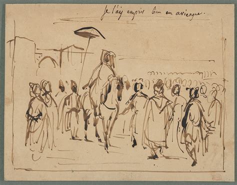 Eugène Delacroix Study For The Sultan Of Morocco And His Entourage